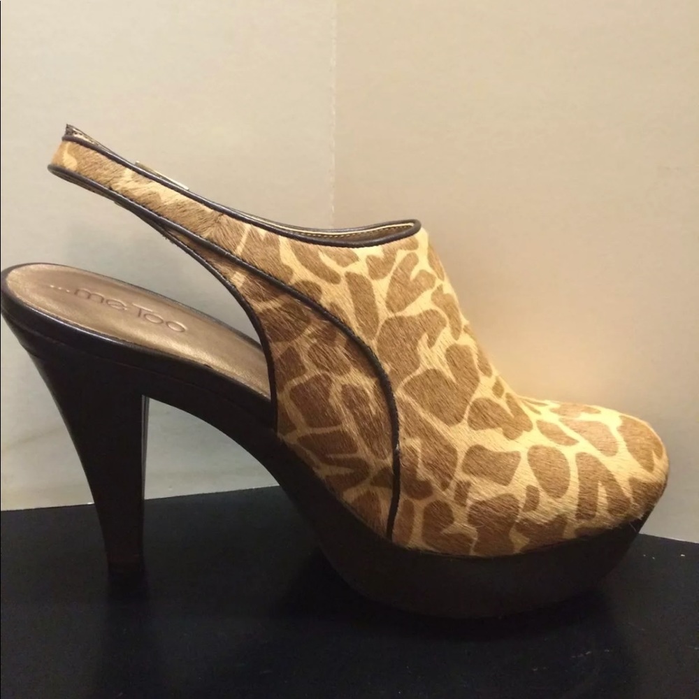 Giraffe print Slingback